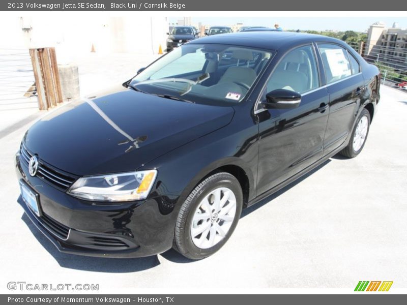 Black Uni / Cornsilk Beige 2013 Volkswagen Jetta SE Sedan