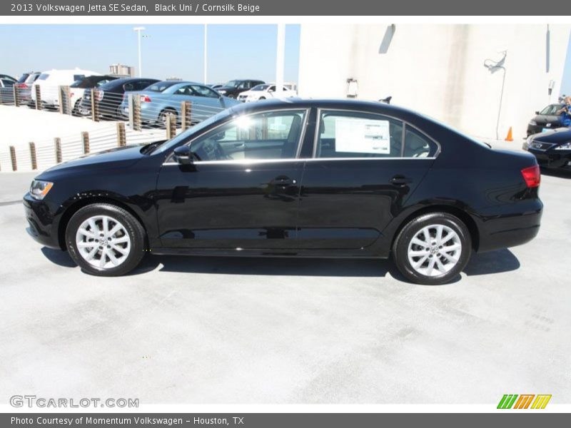 Black Uni / Cornsilk Beige 2013 Volkswagen Jetta SE Sedan