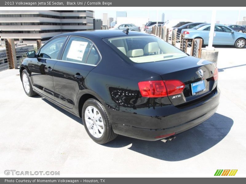 Black Uni / Cornsilk Beige 2013 Volkswagen Jetta SE Sedan