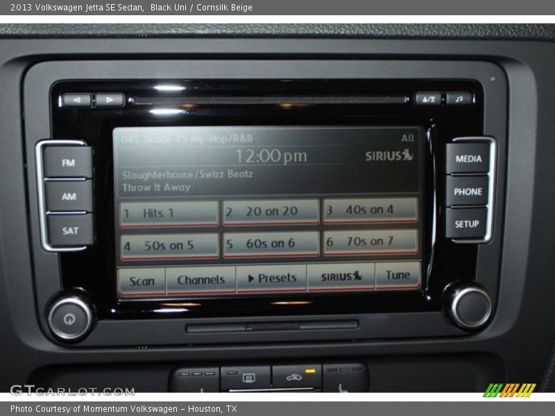 Black Uni / Cornsilk Beige 2013 Volkswagen Jetta SE Sedan