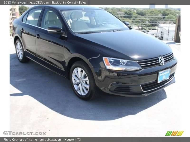 Black Uni / Cornsilk Beige 2013 Volkswagen Jetta SE Sedan
