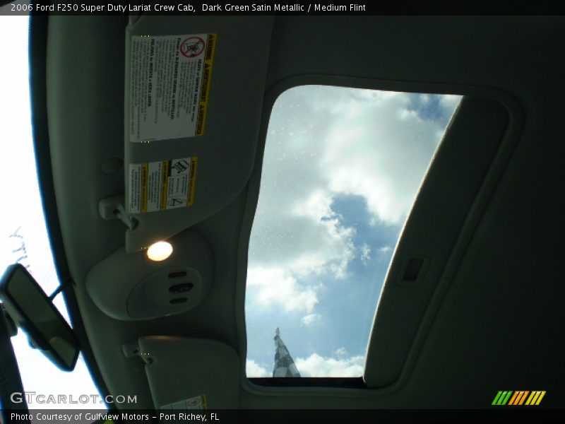Dark Green Satin Metallic / Medium Flint 2006 Ford F250 Super Duty Lariat Crew Cab