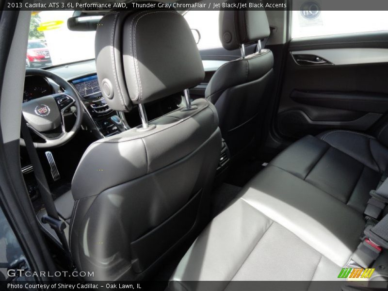 Thunder Gray ChromaFlair / Jet Black/Jet Black Accents 2013 Cadillac ATS 3.6L Performance AWD