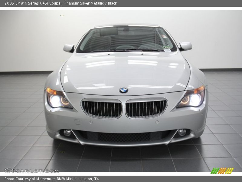 Titanium Silver Metallic / Black 2005 BMW 6 Series 645i Coupe