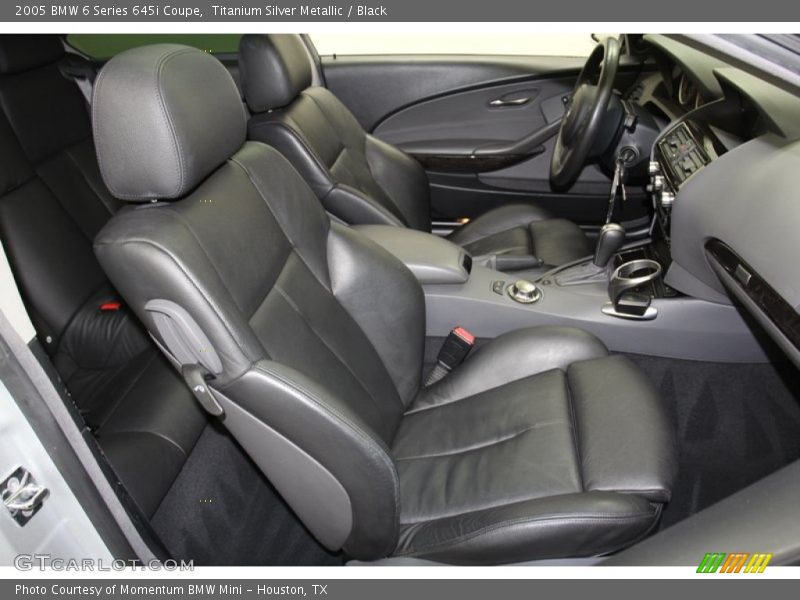 Titanium Silver Metallic / Black 2005 BMW 6 Series 645i Coupe