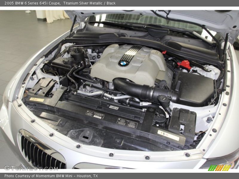 Titanium Silver Metallic / Black 2005 BMW 6 Series 645i Coupe