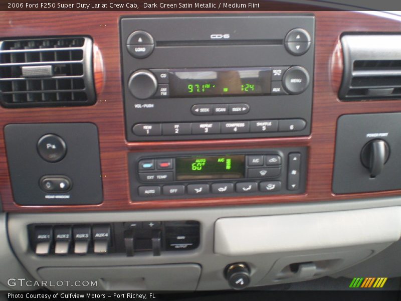 Dark Green Satin Metallic / Medium Flint 2006 Ford F250 Super Duty Lariat Crew Cab