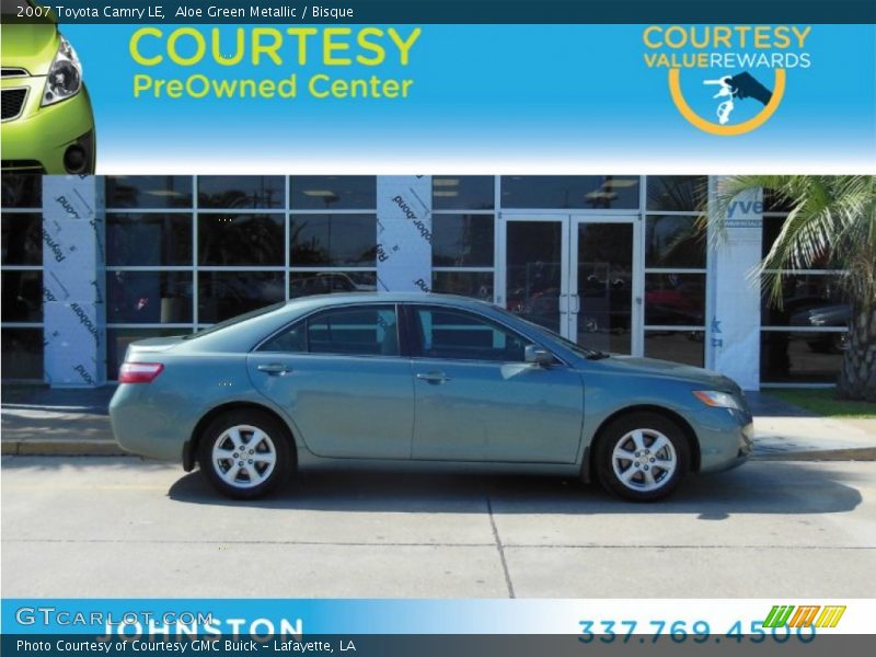 Aloe Green Metallic / Bisque 2007 Toyota Camry LE