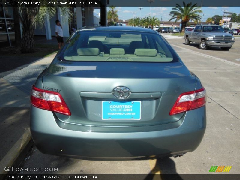 Aloe Green Metallic / Bisque 2007 Toyota Camry LE