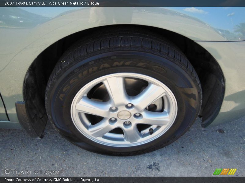 Aloe Green Metallic / Bisque 2007 Toyota Camry LE