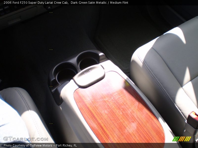 Dark Green Satin Metallic / Medium Flint 2006 Ford F250 Super Duty Lariat Crew Cab