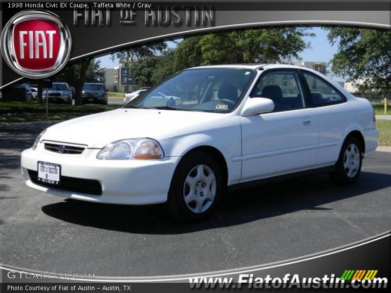 Taffeta White / Gray 1998 Honda Civic EX Coupe