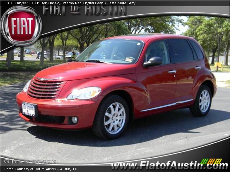 Inferno Red Crystal Pearl / Pastel Slate Gray 2010 Chrysler PT Cruiser Classic