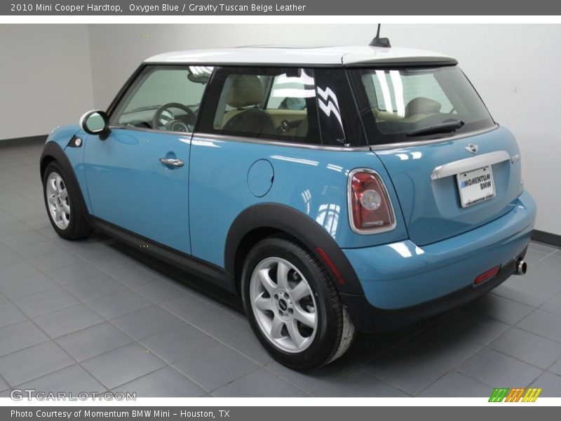 Oxygen Blue / Gravity Tuscan Beige Leather 2010 Mini Cooper Hardtop