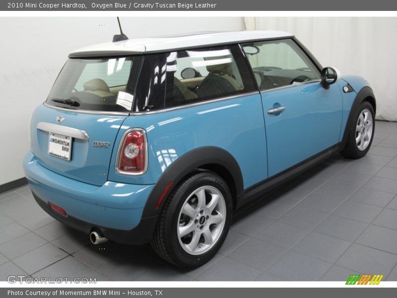 Oxygen Blue / Gravity Tuscan Beige Leather 2010 Mini Cooper Hardtop