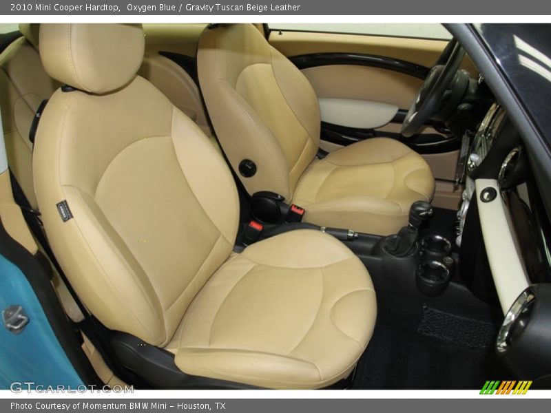 Oxygen Blue / Gravity Tuscan Beige Leather 2010 Mini Cooper Hardtop