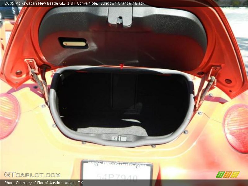 Sundown Orange / Black 2005 Volkswagen New Beetle GLS 1.8T Convertible