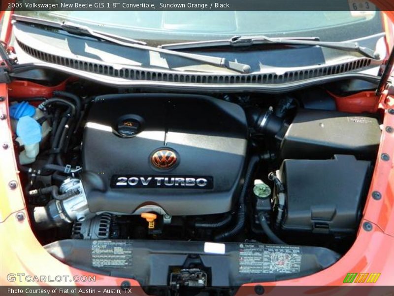 Sundown Orange / Black 2005 Volkswagen New Beetle GLS 1.8T Convertible