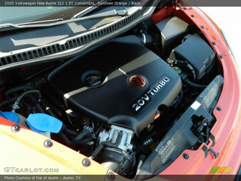 Sundown Orange / Black 2005 Volkswagen New Beetle GLS 1.8T Convertible