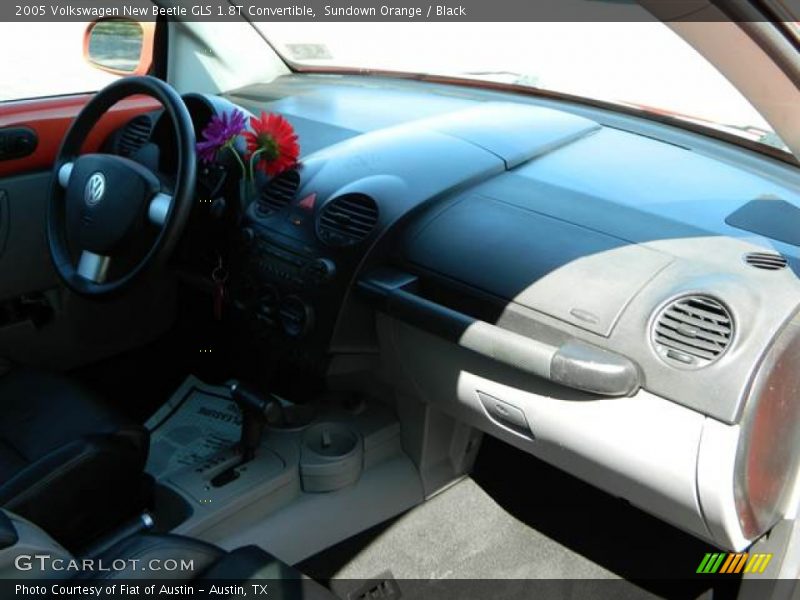 Sundown Orange / Black 2005 Volkswagen New Beetle GLS 1.8T Convertible