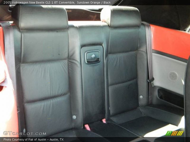 Sundown Orange / Black 2005 Volkswagen New Beetle GLS 1.8T Convertible