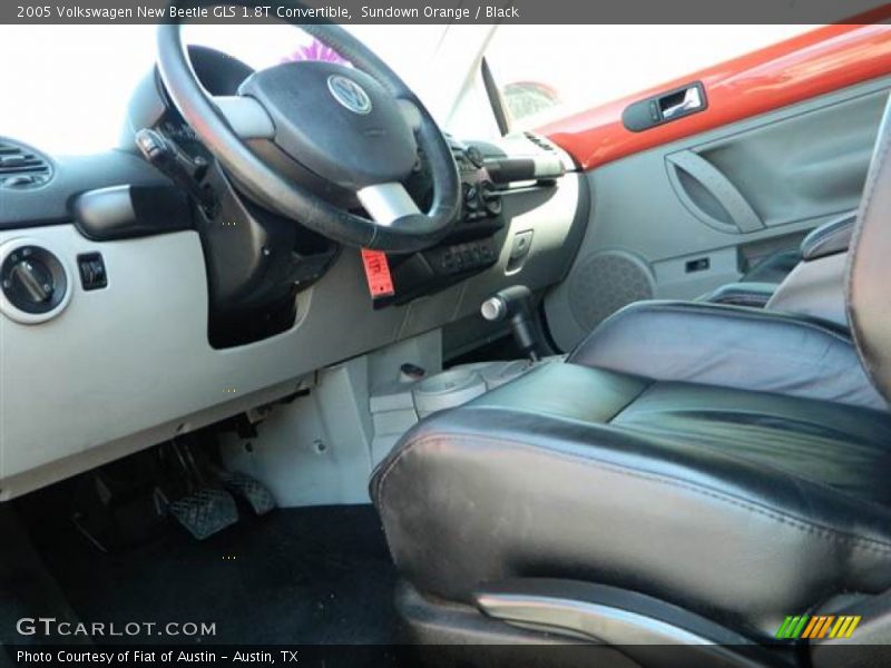 Sundown Orange / Black 2005 Volkswagen New Beetle GLS 1.8T Convertible