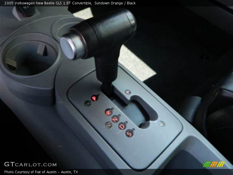 Sundown Orange / Black 2005 Volkswagen New Beetle GLS 1.8T Convertible