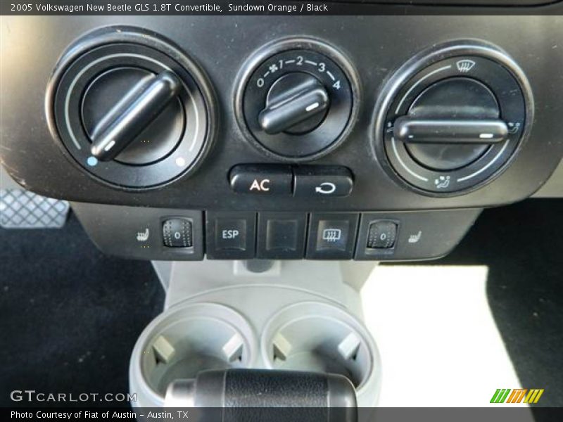 Sundown Orange / Black 2005 Volkswagen New Beetle GLS 1.8T Convertible