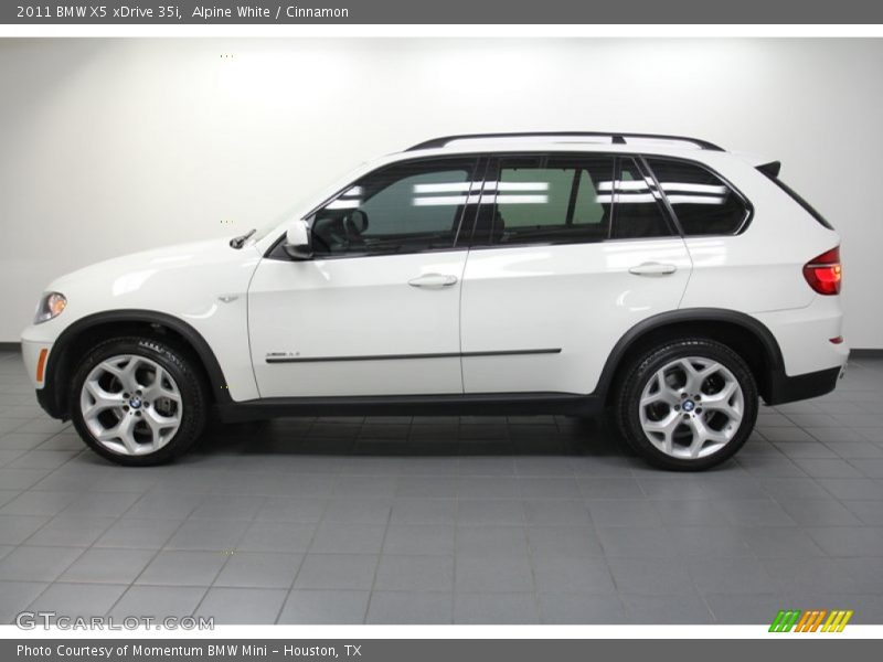 Alpine White / Cinnamon 2011 BMW X5 xDrive 35i