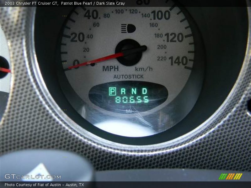 Patriot Blue Pearl / Dark Slate Gray 2003 Chrysler PT Cruiser GT