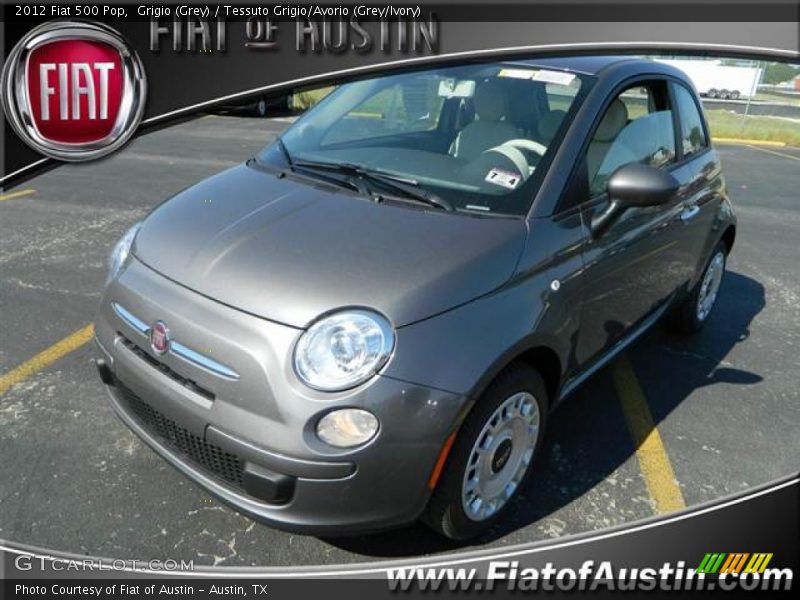 Grigio (Grey) / Tessuto Grigio/Avorio (Grey/Ivory) 2012 Fiat 500 Pop