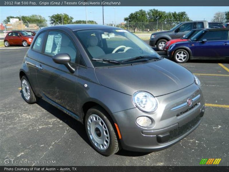 Grigio (Grey) / Tessuto Grigio/Avorio (Grey/Ivory) 2012 Fiat 500 Pop