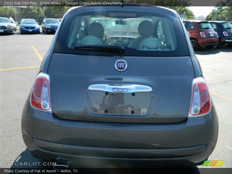 Grigio (Grey) / Tessuto Grigio/Avorio (Grey/Ivory) 2012 Fiat 500 Pop