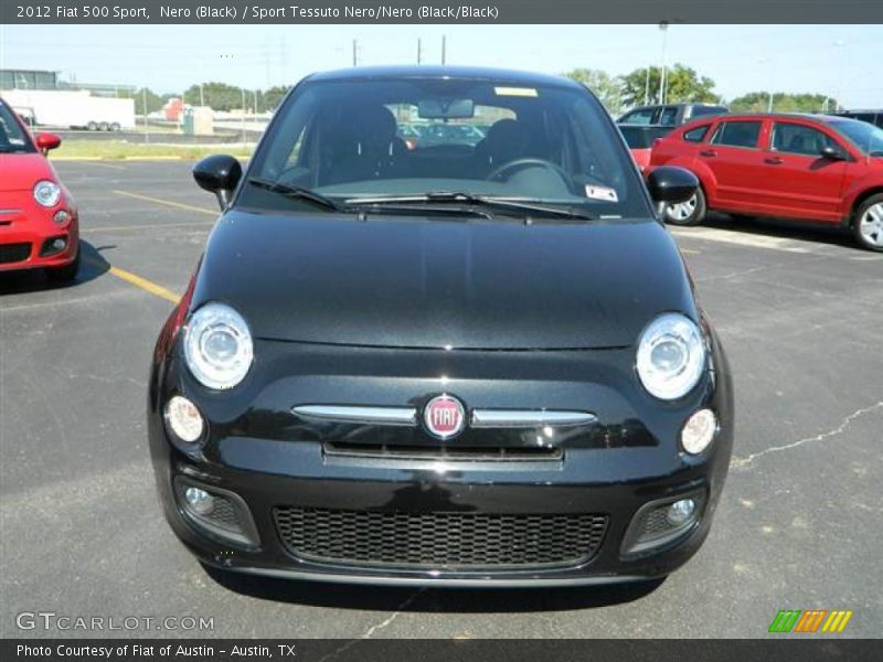 Nero (Black) / Sport Tessuto Nero/Nero (Black/Black) 2012 Fiat 500 Sport