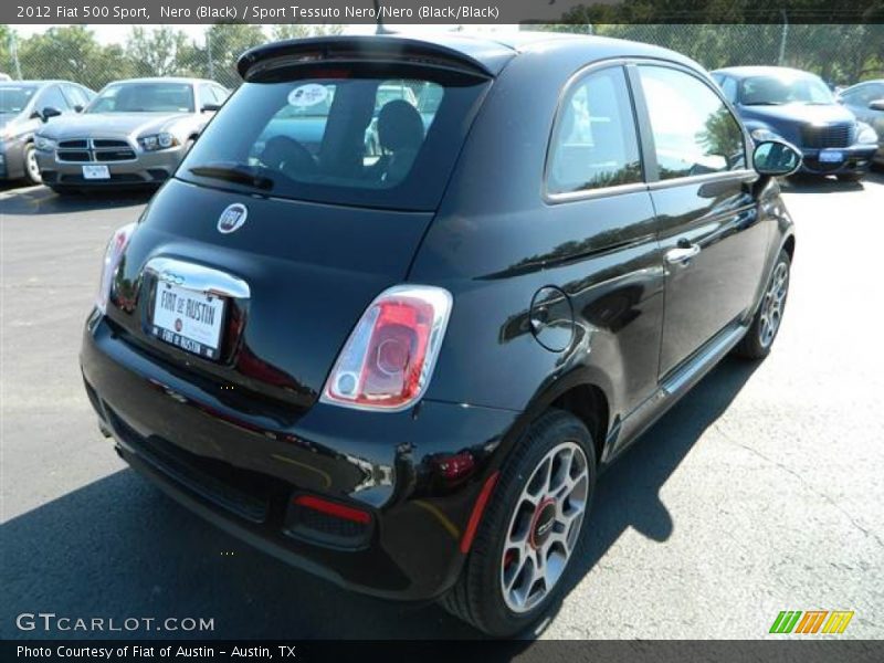 Nero (Black) / Sport Tessuto Nero/Nero (Black/Black) 2012 Fiat 500 Sport
