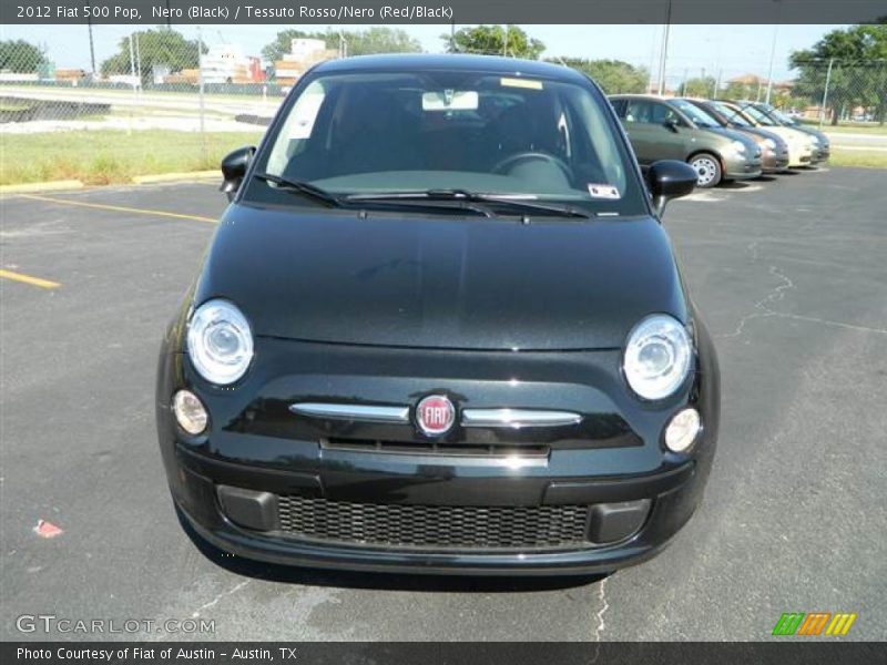 Nero (Black) / Tessuto Rosso/Nero (Red/Black) 2012 Fiat 500 Pop