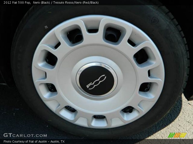 Nero (Black) / Tessuto Rosso/Nero (Red/Black) 2012 Fiat 500 Pop
