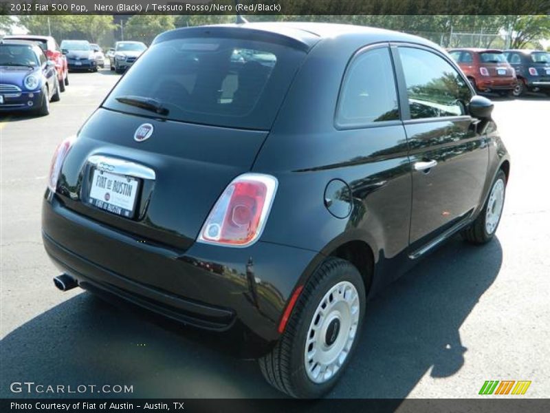 Nero (Black) / Tessuto Rosso/Nero (Red/Black) 2012 Fiat 500 Pop