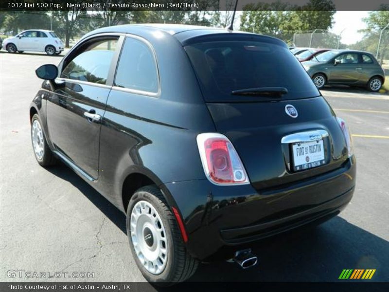 Nero (Black) / Tessuto Rosso/Nero (Red/Black) 2012 Fiat 500 Pop