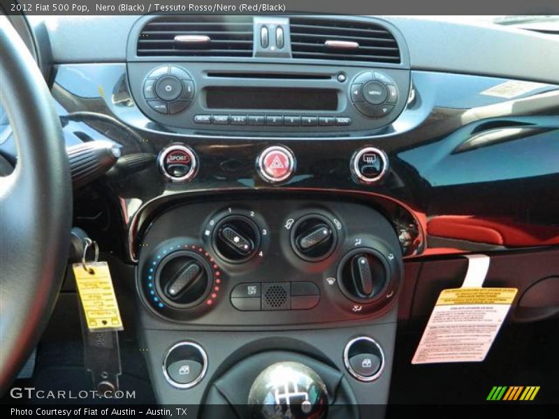 Nero (Black) / Tessuto Rosso/Nero (Red/Black) 2012 Fiat 500 Pop
