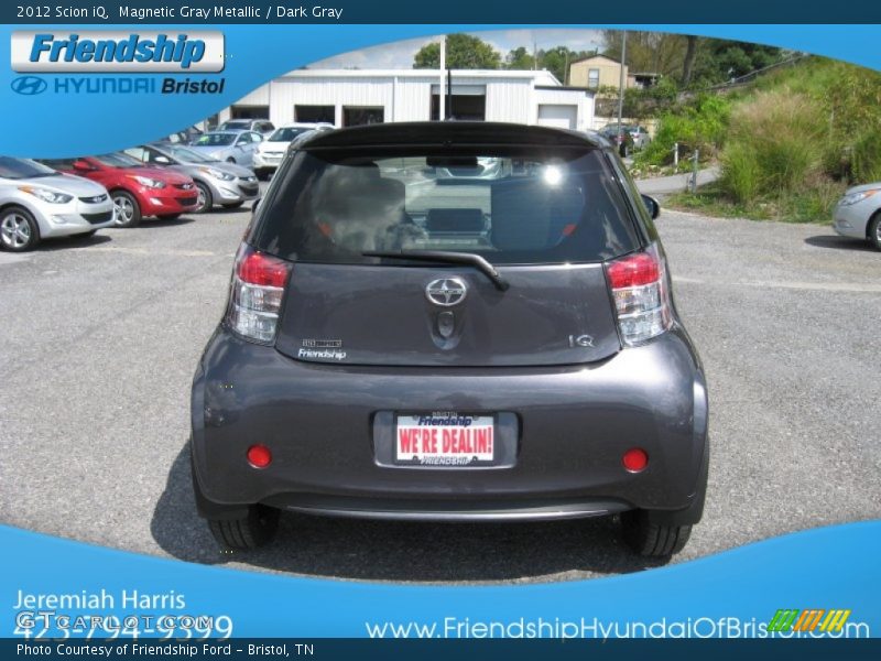 Magnetic Gray Metallic / Dark Gray 2012 Scion iQ