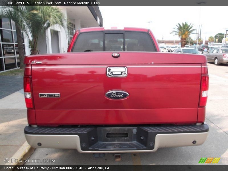 Redfire Metallic / Tan 2008 Ford F150 Lariat SuperCrew