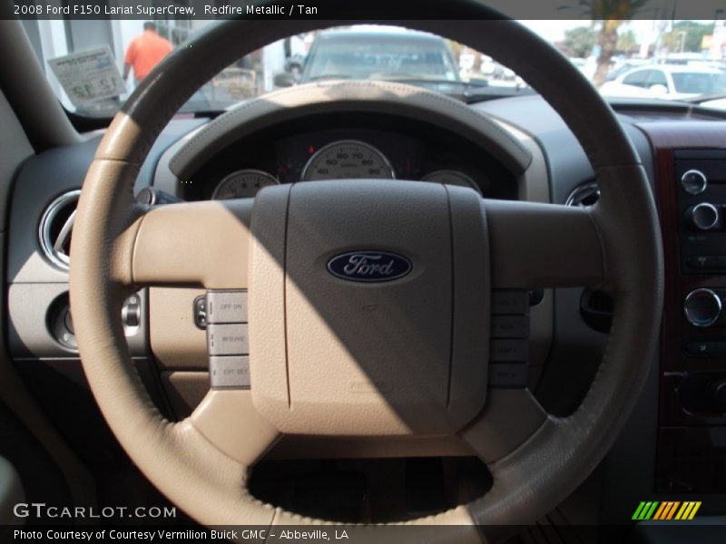 Redfire Metallic / Tan 2008 Ford F150 Lariat SuperCrew