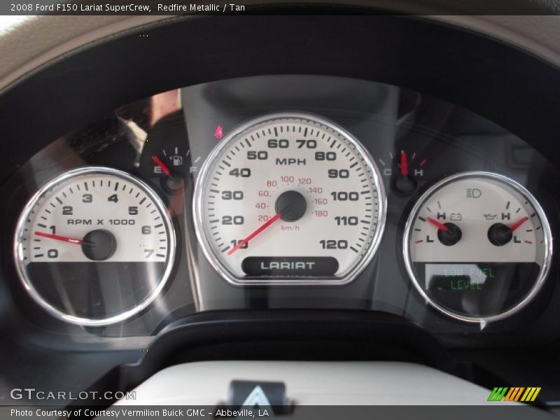 Redfire Metallic / Tan 2008 Ford F150 Lariat SuperCrew