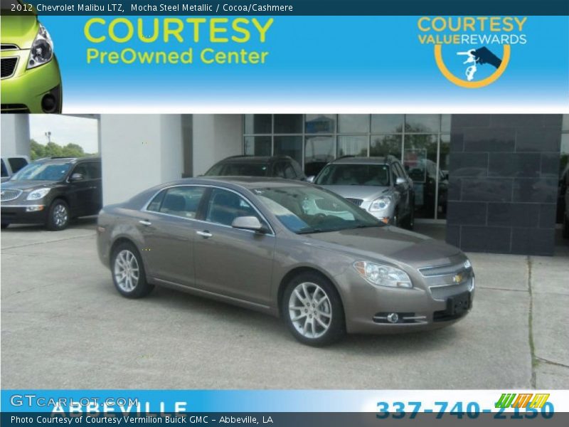 Mocha Steel Metallic / Cocoa/Cashmere 2012 Chevrolet Malibu LTZ