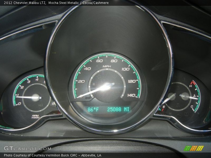 Mocha Steel Metallic / Cocoa/Cashmere 2012 Chevrolet Malibu LTZ