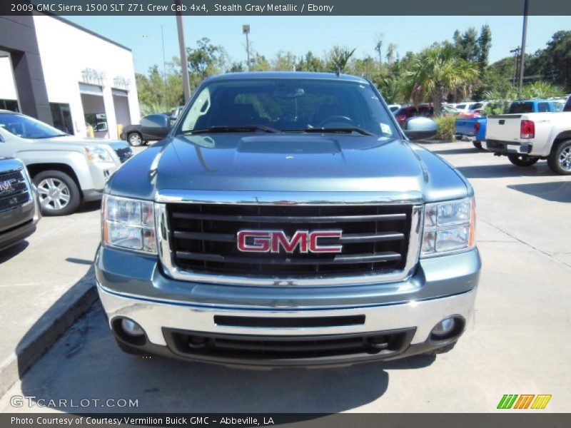 Stealth Gray Metallic / Ebony 2009 GMC Sierra 1500 SLT Z71 Crew Cab 4x4