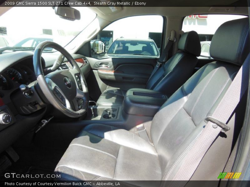 Stealth Gray Metallic / Ebony 2009 GMC Sierra 1500 SLT Z71 Crew Cab 4x4