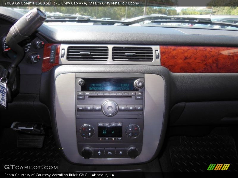 Stealth Gray Metallic / Ebony 2009 GMC Sierra 1500 SLT Z71 Crew Cab 4x4