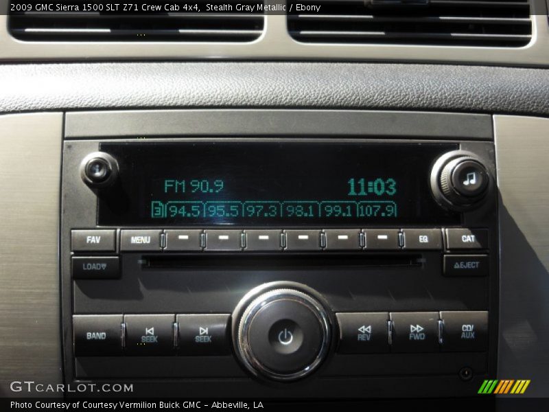 Stealth Gray Metallic / Ebony 2009 GMC Sierra 1500 SLT Z71 Crew Cab 4x4